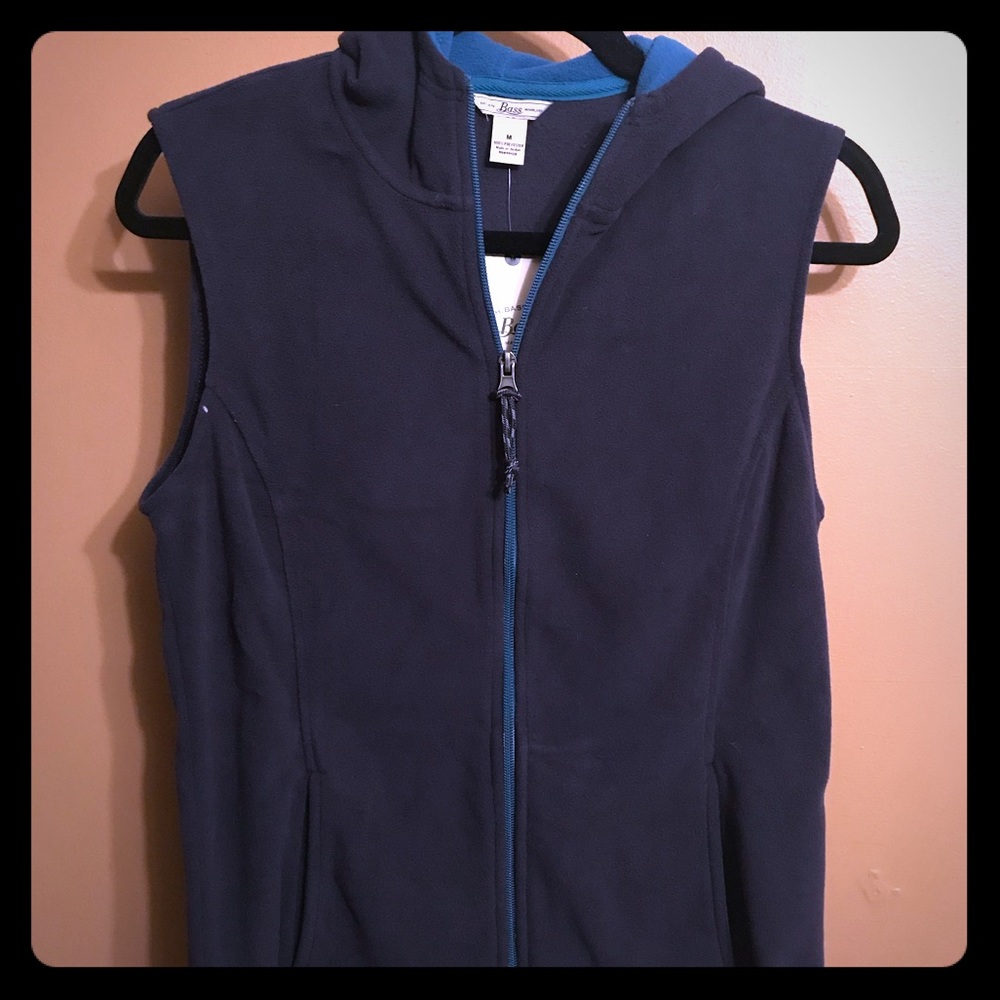 Bass fleece hooded vest